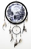 Beautiful Hidden Wolves Dream Catcher Howling Wolf Decorative Home Gift Decor