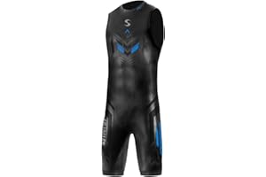 Triathlon Wetsuit - Men's Synergy Endorphin Sleeveless Quick John Smoothskin Neoprene for Open Water Swimming