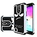 LEEGU Case Compatible with LG K20 V,LG K20 Plus,LG K20V,LG Harmony, LG Grace LTE, LEEGU [Shock Absorption] Dual Layer Heavy Duty Protective Silicone Plastic Cover Case - Don't Touch My Phone