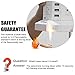 JZBRAIN Tower Surge Protector Charging Station 8-Outlet 6-USB with 9.8ft Extension Cord (White)