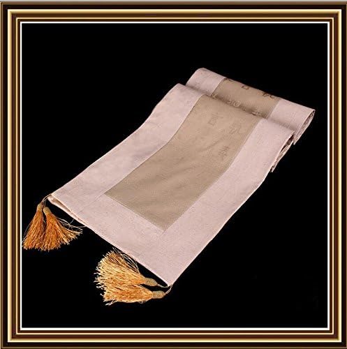 Ancient Chinese embedded rectangular table runner placemats Christmas TR29B , grey words