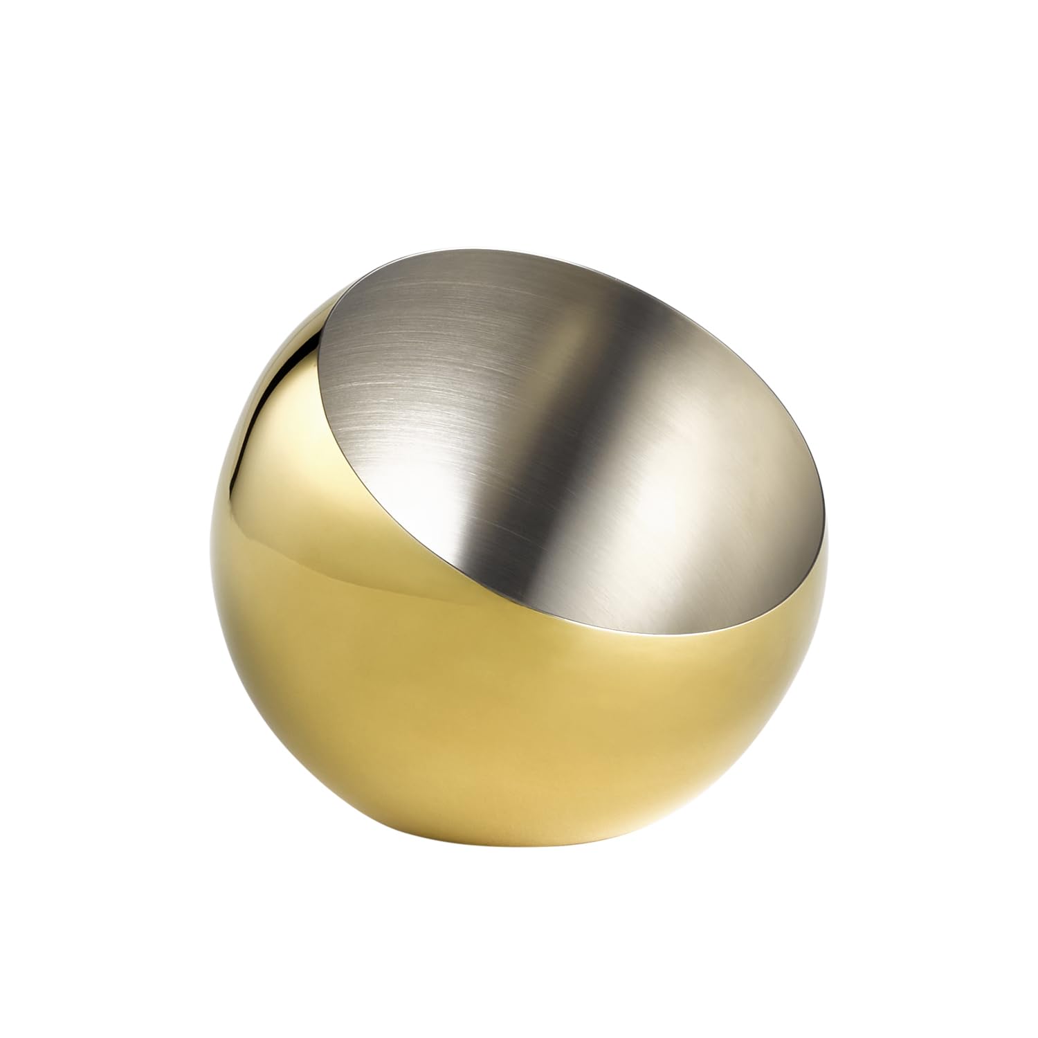 APS Sphere 40773 Bowl Diameter 16 cm Height 15 cm 0.8 litres Stainless Steel Gold Look