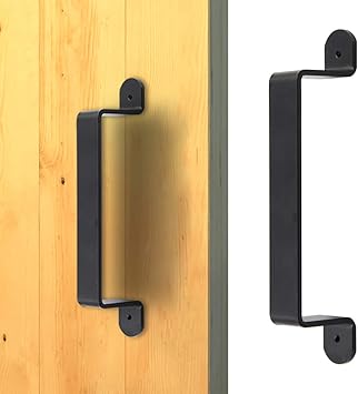 Amazon Com Zekoo Big Size Black Rustic Garden Gate Shed Pull Door Handle Sliding Barn Door Hardware Kit Home Improvement