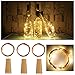 AnSaw Spark I Cork Shaped Wine Bottle Light Pro, Battery Powered, 20-LED,Waterproof Starry String Lights, Flexible Copper Wire, 3-Pack, Warm White