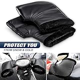 AUDEW Pair Waterproof Motorcycle Grip HandleBar Muff Winter Warmer Thermal Cover Glove