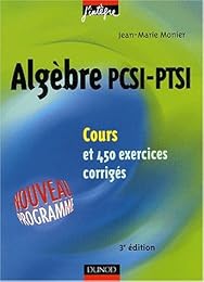 Algèbre PCSI-PTSI