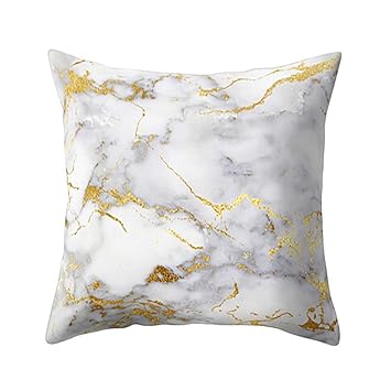 Amazon Com Facebb Geometric Marble Texture Super Soft Pillowcase