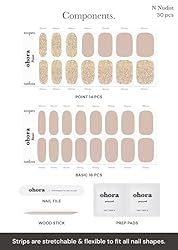 ohora Semi Cured Gel Nail Strips (N Nudist) - Works