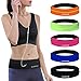 GEARWEAR Running Belt for Women Runner Waist Phone Holder for Men Travel Waistband for Passort Workout Fitness Jogging Walking Hiking Cycling Sports iPhone Fanny Pack Bag Black Zipper