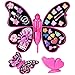 Little Girls Makeup Set and Nail Art, Kids Washable Makeup Kit with Mirror All-in-one Fully Beauty Fashion Kit