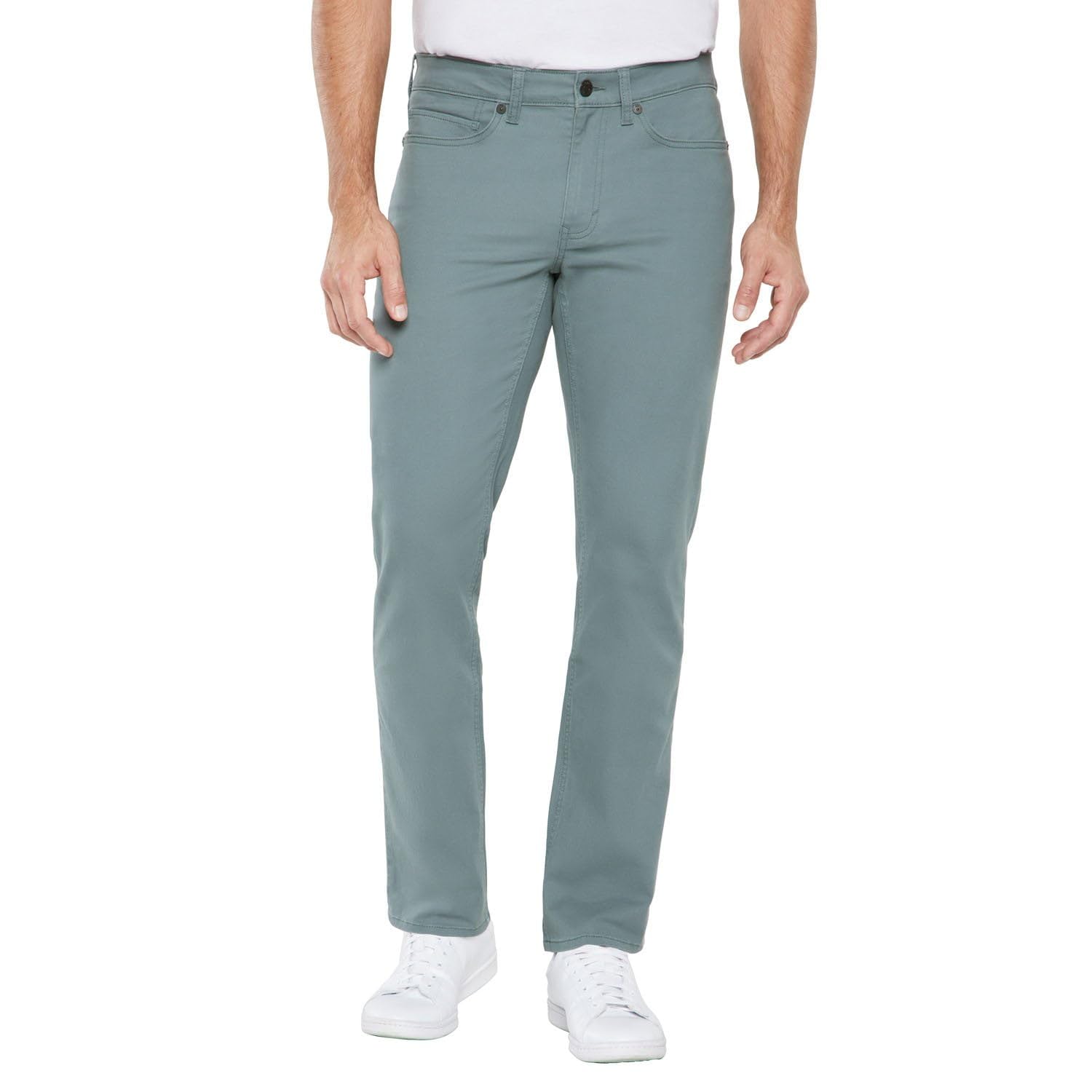 GAP Mens Pants, Lightweight Slim Fit 5-Pocket Cotton Twill Mens Casual Pants - Blue 32W X 32L Image