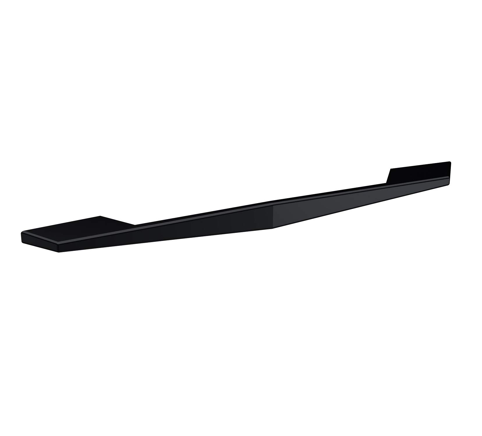 Nuie H204 Handles | Modern Bathroom Designer Square D Shaped Bathroom Furniture Handle, 224mm Centres, 256mm, Matt Black
