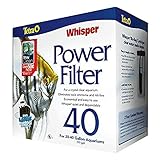 Tetra Whisper Power Filter 40 Gallons, Quiet 3-Stage aquarium Filtration