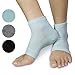 3 PAIRS-Moisturizing Gel Heel Socks w/Enriched Vitamins for Dry Hard Cracked Heels & DIY Simple Home Remedies by Triim Fitness