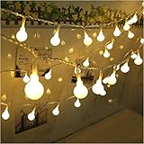 Yesee LED String Lights Battery Operated,33FT 80 Led String Lights Indoor Fairy Decor for Bedroom Patio Party Christmas. (Warm White)