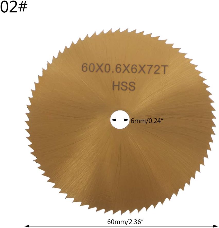 TI-Coated HSS Angle Grinder Wheels Circular Saw Blade Ultra-Thin Rotary Cutter Tools Cutting Disc for Fiberglass Copper Metal Marble