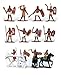 Plastic Toy Soldiers Ancient Egyptian Infantry Ancient Egypt Figures Painted Set 1/32 Scale 16 Pieces by Sunjade