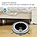 JISIWEI I3 Wi-Fi Enabled Robotic Vacuum Cleaner, Self Charging, Floor Cleaner with Camera and Mobile App Remote Control for Hard Floors, Gray