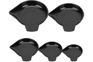 5pcs Weighing Powder Pan Scale Tray Narrow Spout Plastic Weighing Dish for Electronic Scale Jewelry Tool