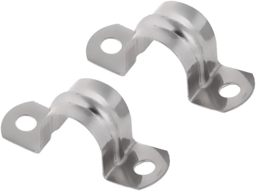 SnapOn U Pipe Strap Bracket Clamps Tube Conduit Hangers Clips, Pack of