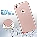 ULAK iPhone 7 Case, Hybrid Soft Rubber & Silicone + Hard PC Dual Layer Protective Cover for Apple iPhone 7 4.7 Inch, Rose Gold