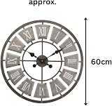 Garden Mile 60cm Roman Numerals Outdoor Clock, Weatherproof Garden Wall Clock view 3