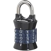 Master Lock Combination Padlock, Set Your Own Combination Gym Lock 1535D | Resettable Combination Lock For Gym Lockers, School Lock, Indoor Lock, 4-digit Combination, 1-1/2-inch Wide