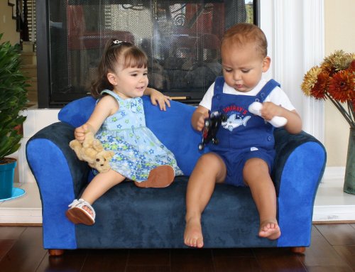 KEET Wave Kid's Sofa, Pink/Purple - Thumbnail 5