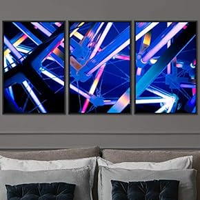 signwin 3 Piece Framed Canvas Wall Art Abstract...