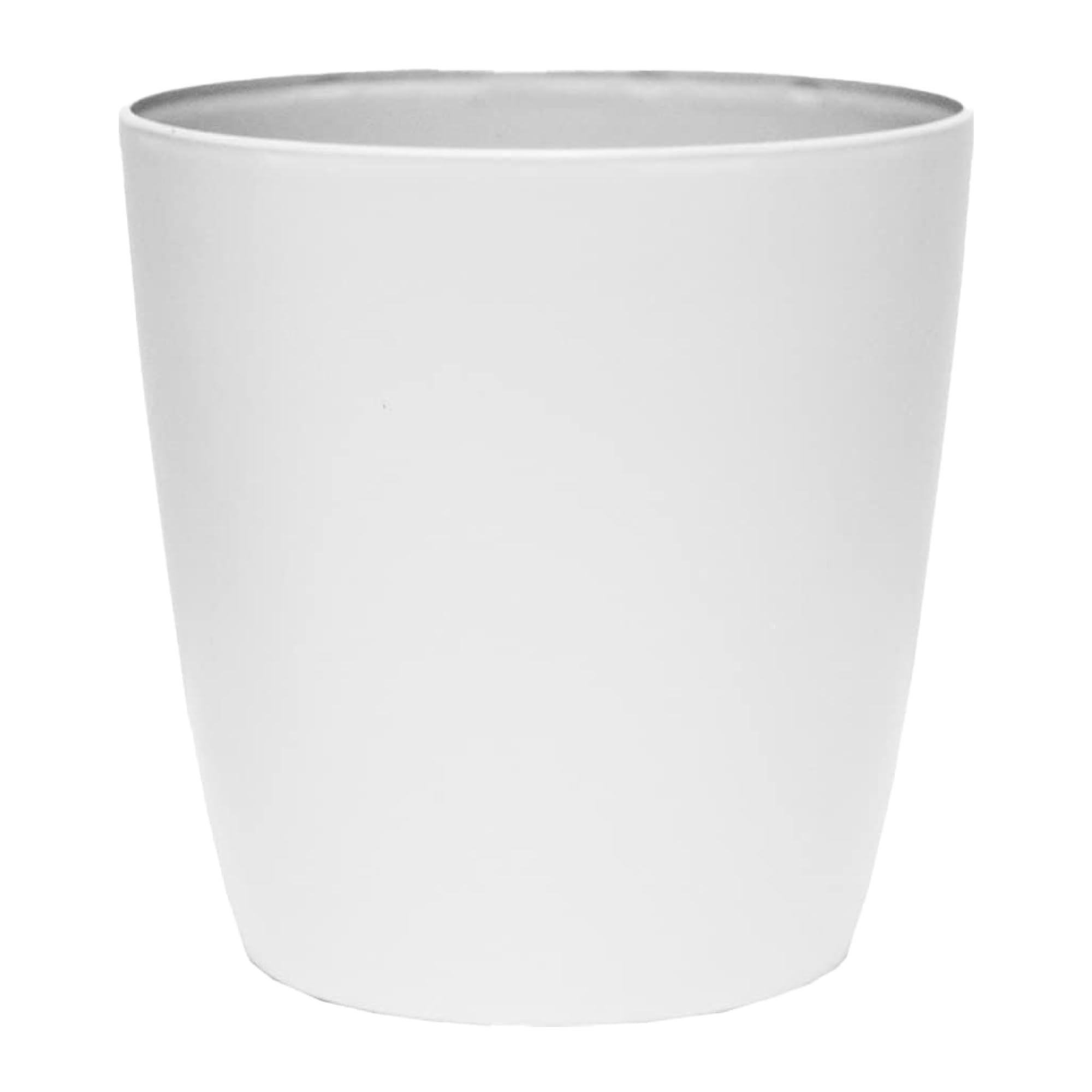 Photo 1 of The HC Companies Aria Round Self-Watering Pot - Lightweight Plastic Planter for Herbs & More - Durable Plant Pots for Indoor Plants & Outdoor Plants (10" Matte White, Pack of 1)