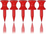 Zivisk Red Golf Tees 32MM 1-1/4 inch 100 Count Castle Style Plastic view 1