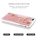 Liquid Case for iPhone 8 Plus/7 Plus/6 Plus, Glitter Case from Kingxbar,Creative Design Flowing Liquid Quicksand Floating [RECORD] Bling Sparkle Clear Hard Case (LOVE)