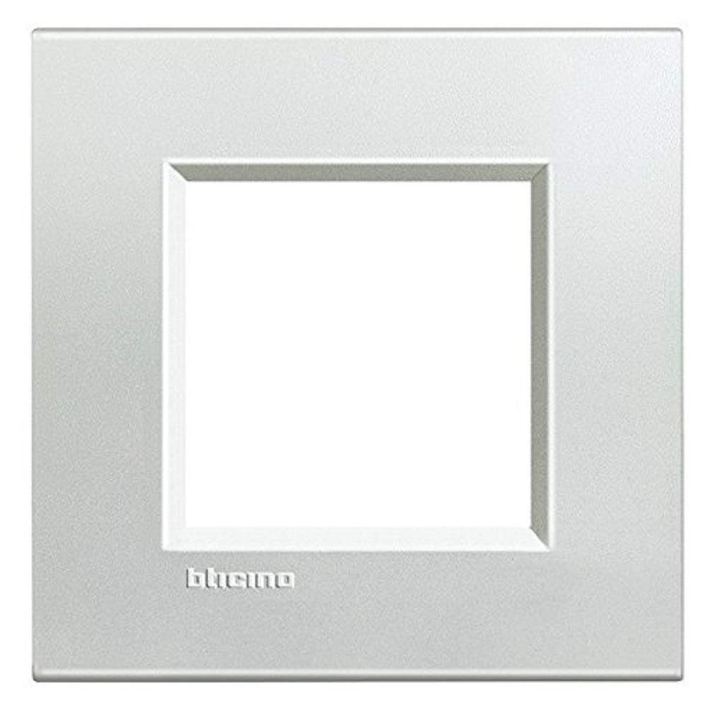 BTicino LIVINGLIGHT lna4802ag – ll-placa 2 m Silver