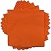 JAM PAPER Medium Lunch Napkins - 6 1/2 x 6 1/2 - Orange - 40/Pack