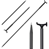 EDSRDPLT 2006 7.75' Anchor and Push Pole, Floating Shallow Water Anchor Pole with T-Handle and Compass, Multifuction Fiberglass Anchor Pin on The Beach