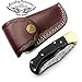 Beautiful Black Micarta 6.5'' Handmade Damascus Steel Brass Bloster Folding Pocket Knife Back Lock 100% Prime Quality