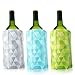 Vacu Vin Rapid Ice Wine Cooler - Set of 3 - Diamond Green, Blue, and Gray