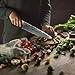 MYVIT Chef Knife Pro Kitchen Knives 8 inch Japanese Chefs Knife Cooking Sushi Professional for Vegetables Meat Chopping [Knife Sharpener Knife Sheath]
