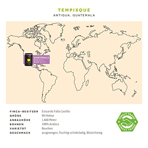 Green Cup Coffee Kaffee Tempixque - Hochlandkaffee aus Guatemala - sortenreine Bio Kaffeebohnen in Premium Qualität… – Bild 4