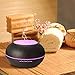 Aroma Diffuser,EIVOTOR Essential Oil Diffuser,300ml Wood Grain Aromatherapy Ultrasonic Cool Mist Humidifier with 4 Time Setting Modes, 7 Color Changing Lights Waterless Auto off Air Purifiers Black
