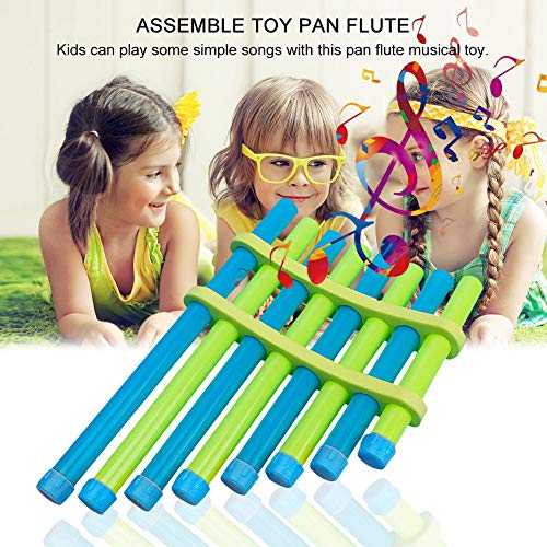 image for Fdit DIY Panflute Children Handmade Music Toy Pan Flute Musical Instru