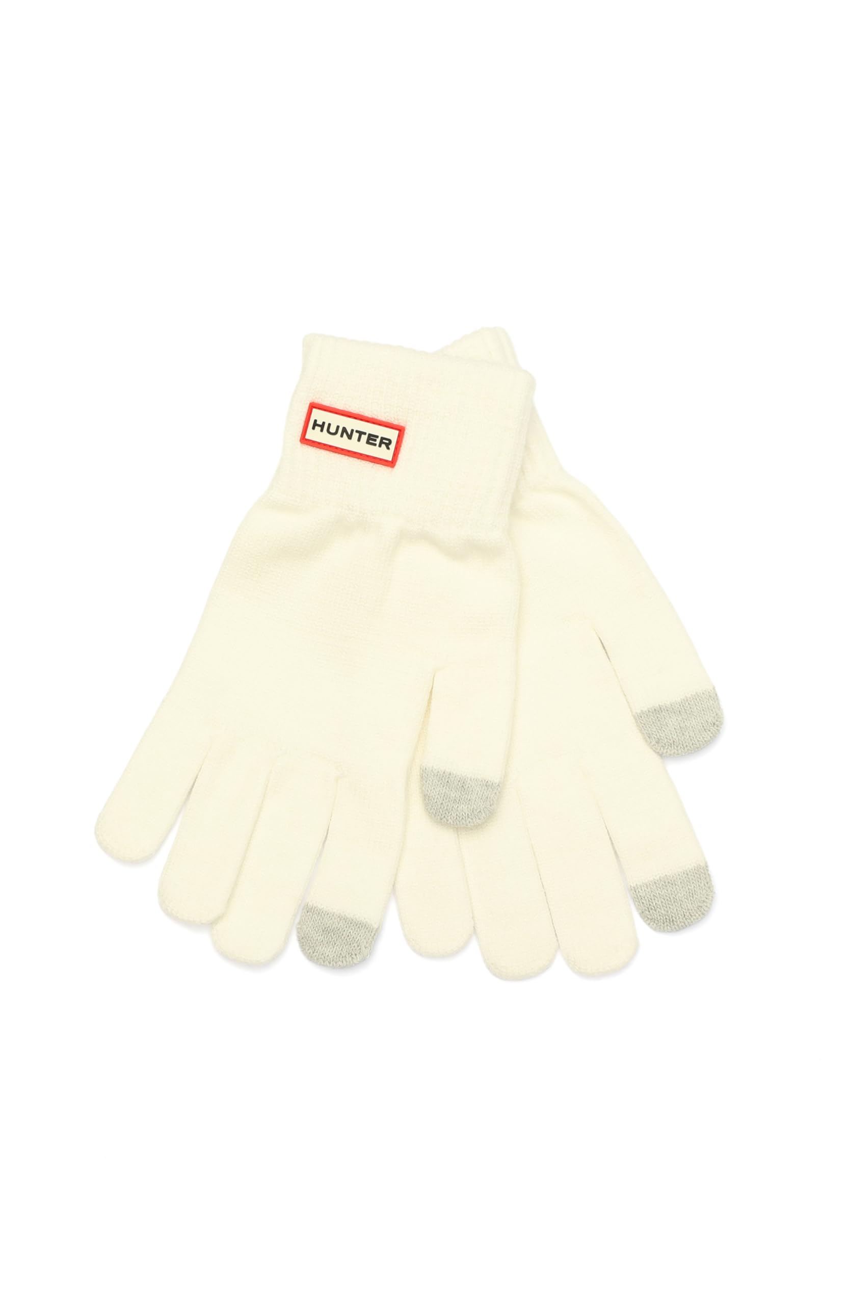 Photo 1 of Hunter Women's Play Essential Gloves, Gloves with Brand Logo, Comfortable & Warm Accessory, White, One Size