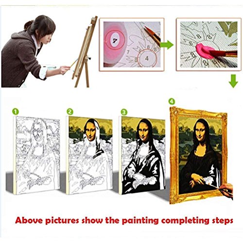 Paint by Number, Adults and Children Beginners, Canvas Oil Painting kit