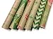 Note Card Cafe Bella Kraft Christmas Wrapping Paper | 6 Pack | 30 x 120 in rolls | Retro, Minimal Holiday Designs | Holidays, Christmas, Gifts, Presents, Exchanges, Showers | Recyclable, Biodegradable
