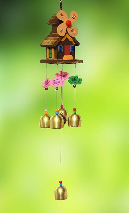 PARADIGM PICTURES Feng Shui Wind Chime for Bedroom Brass Bell Chimes for Home Positive Energy Balcony