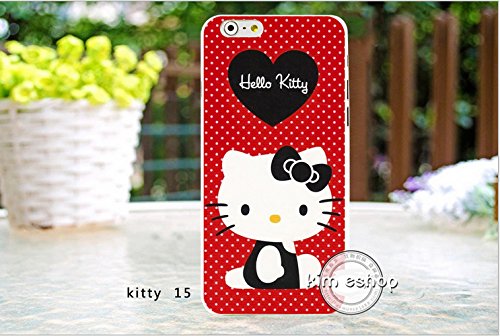 Kim EshopÂ® New Iphone 6 4.7 Inch Cute Cartoon Crystal Red Hello Kitty Hard Case Cover Red