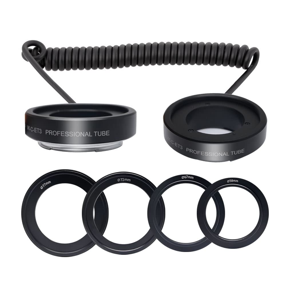 Mcoplus MK-C-UP Electronic Auto Focus Macro Extension Tube & AF Reverse Adapter for Canon EOS 5D Mark II III 6D 7D 50D 60D 70D 550D 600D 650D 700D 1100D T5i T4i T3i T2i EF/EF-S Lens (MK-C-UP)