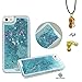 iPhone 6s case,iphone 6 case, Liujie Liquid, Cool Quicksand Moving Stars Bling Glitter Floating Dynamic Flowing Case Liquid Cover for Iphone 6 (blue+rose)