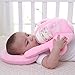 Baby Portable Detachable Feeding Pillows Self-Feeding Support Baby Cushion Pillow (Pink)
