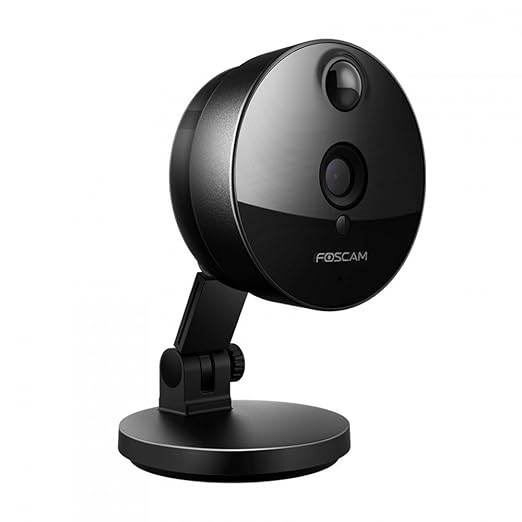 title=Foscam C1 Telecamera IP HD 720p da Interno, Wireless, P2P, Visore Notturno,